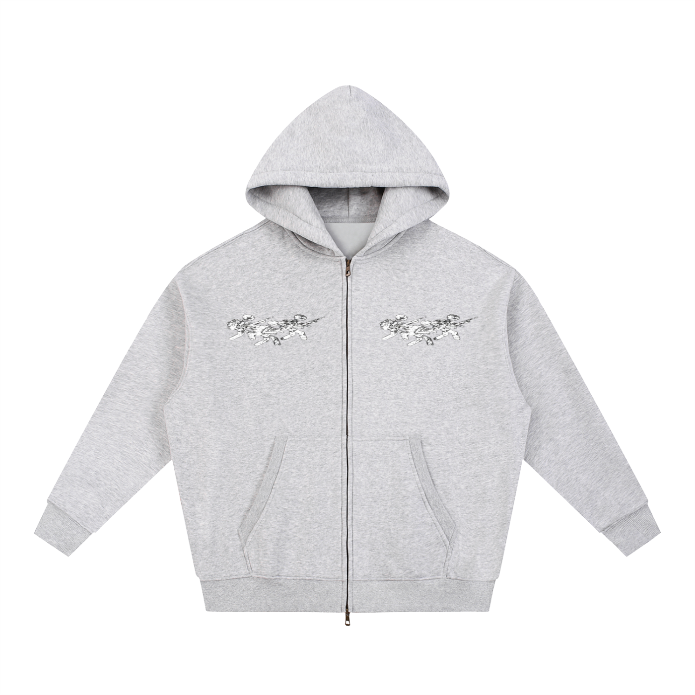 CAPAX Signature Boxy Zip Hoodie